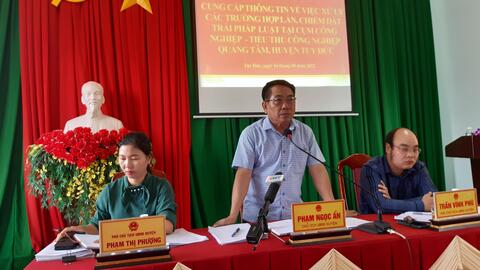 UBND huyện Tuy Đức họp báo về việc xử lý các trường hợp chiếm đất trái pháp luật tại Cụm công nghiệp - Tiểu thủ công nghiệp Quảng Tâm