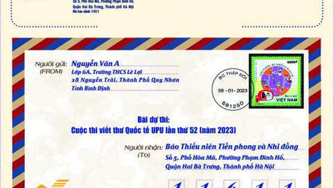 Cuộc thi Viết thư Quốc tế UPU của Liên minh Bưu chính Thế giới (UPU) lần thứ 52 (năm 2023)